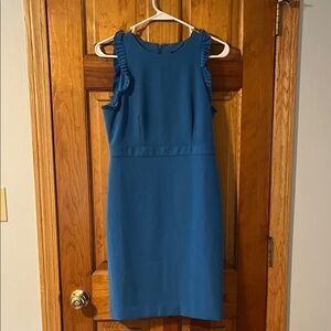 Elegant Blue Sleeveless Dress